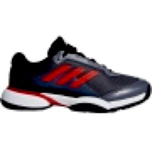 Adidas Barricade Club xJ Junior Tennis Shoe (Core Black/Scarlet/White) sz 3.5